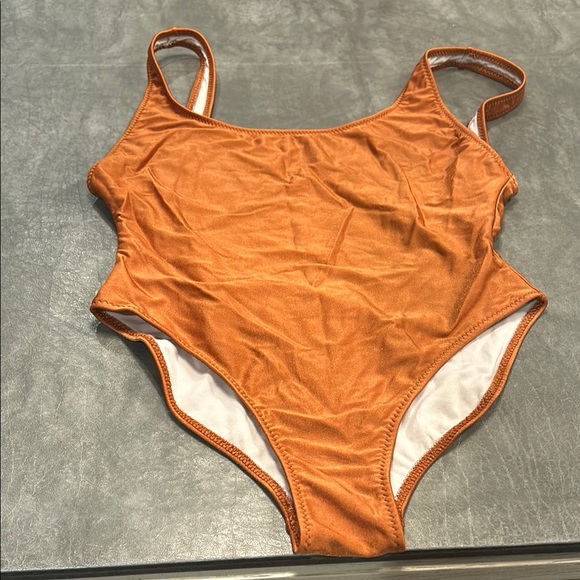 Bianca Coletti Orange One Piece Swimsuit - Picture 1 of 4
